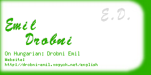 emil drobni business card